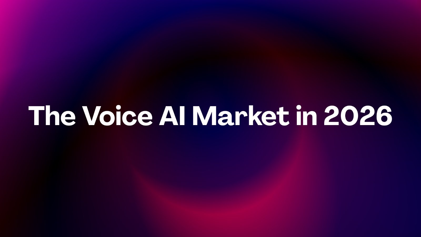 The Voice AI Market in 2026: A Comprehensive Analysis of the $20+ Billion Revolution